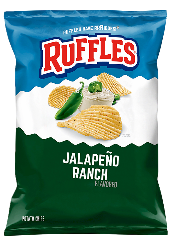 RUFFLES® Jalapeño Ranch Flavored Potato Chips