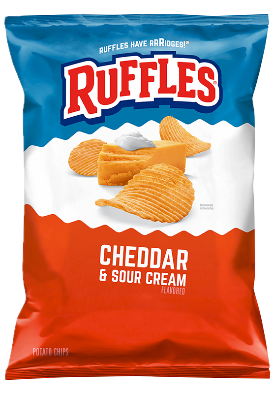 RUFFLES® Cheddar & Sour Cream Flavored Potato Chips