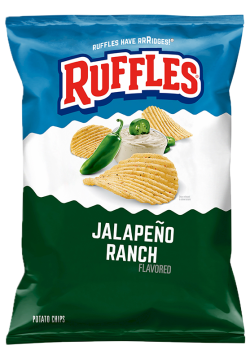 RUFFLES® Jalapeño Ranch Flavored Potato Chips