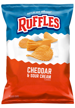 RUFFLES® Cheddar & Sour Cream Flavored Potato Chips